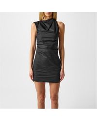 St. Agni - Asymmetric Tuck Mini Dress - Lyst