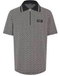 Balmain - Mono Short Sleeve Polo Shirt - Lyst