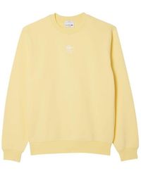 Lacoste - Printed Fleece Sweatshirt - Lyst