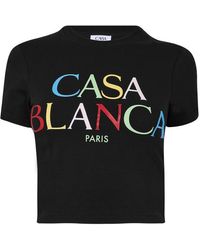 CASABLANCA - Casa Stack Baby Tee - Lyst