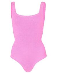 Hunza G - Coverage Swim Scoop Neck Swimsuit - Lyst