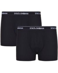 Dolce & Gabbana Two Pack Of Boxers - Black