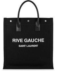 Saint Laurent - Stylish Canvas Tote Handbag For - Lyst