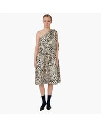 Stella Nova - Crispy One Shoulder Bow Dress - Lyst