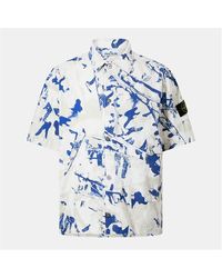 Stone Island - Camo Short Sleeve Shirt - Lyst