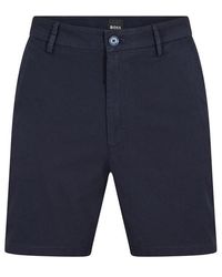 BOSS - Chino Shorts With Tonal Logo - Lyst