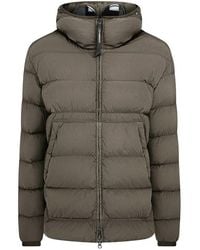 C.P. Company - Chrome-R Goggle Duck Down Long Sleeve Short Puffer Jacket - Lyst