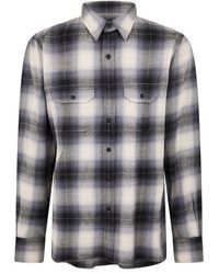 Tom Ford - Check Structured Overshirt - Lyst