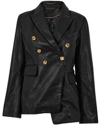 Donna Karan - Leather Jacket - Lyst