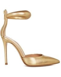 Gianvito Rossi - Bijoux Metallic Heeled Sandals - Lyst