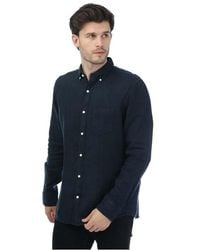 GANT - Regular Fit Linen Button-Down Shirt - Lyst