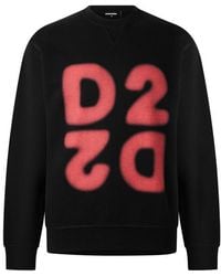 DSquared² - Dsq D2 Logo Crew Swt Sn63 - Lyst