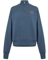 Red Run - Quarter Zip Cotton Jumper - Lyst
