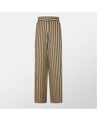 Max Mara - Cestino Striped Palazzo Trousers - Lyst