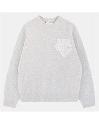 The Couture Club - Fluffy Knit Crew Sweater - Lyst