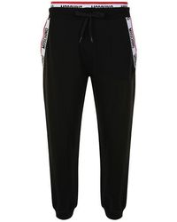 moschino tape track pants