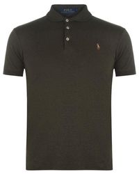 slim pima logo polo shirt