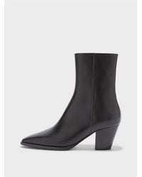 Aeyde - Hedvig Calf Ankle Heeled Boots - Lyst