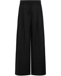St. Agni - Pleat High Rise Wide Leg Trousers - Lyst