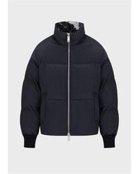 Emporio Armani - Insulated Quilted Short Puffer Jacket - Lyst
