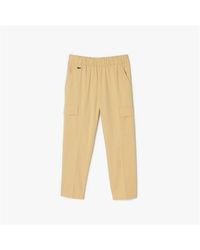 Lacoste - Cotton Elastane Cargo Pants - Lyst