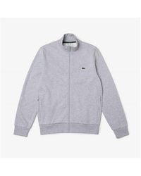 Lacoste - Basic Full Zip Fleece Top - Lyst