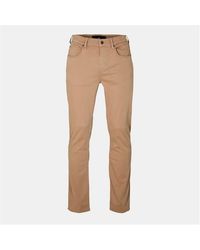 7 For All Mankind - Slimmy Sateen Slim Fit Trousers - Lyst