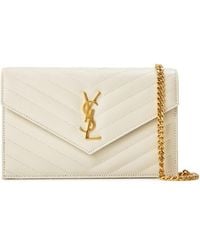 Saint Laurent - Monogram Envelope Crossbody Bag - Lyst