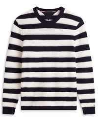 Tommy Hilfiger - Crochet Stripe Relaxed Jumper - Lyst