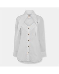 Vivienne Westwood - Viv Heart Long Sleeve Oxford Shirt - Lyst
