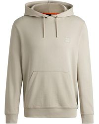 BOSS - Wetalk Logo Patch Hoodie - Lyst