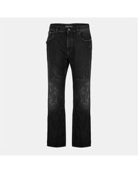 Balenciaga - Mid-Rise Straight Leg Jeans - Lyst