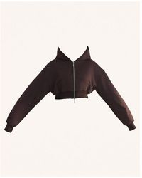 Mars the Label - Classics Cropped Zip Hoodie - Lyst
