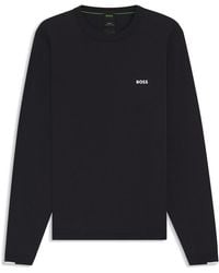 BOSS - Crew Neck Jumper With Logo Detail - Lyst