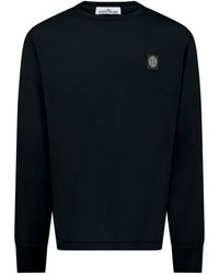 Stone Island - Patch Logo Long Sleeve T Shirt - Lyst