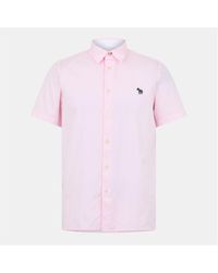 Paul Smith - Short-Sleeve Plain Shirt - Lyst