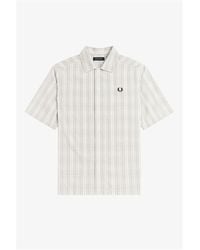 Fred Perry - Patterned Short Sleeve Shirt - Lyst