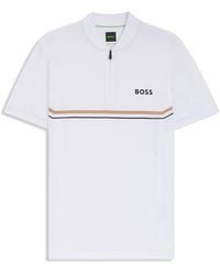 BOSS - Spin Bodymapp Short-Sleeve Slim-Fit Polo Shirt - Lyst