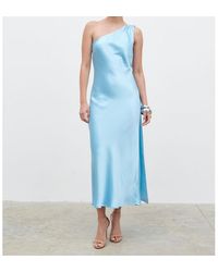 Pretty Lavish - Sheree One Shoulder Scarf Long Maxi Dress - Lyst