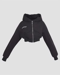 Mars the Label - Classics Cropped Zip Hoodie - Lyst