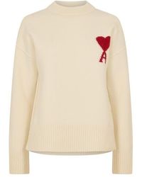Ami Paris - Adc Crew Neck Jumper - Lyst