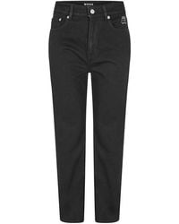 BOSS - Straight-Fit Cropped Jeans - Lyst