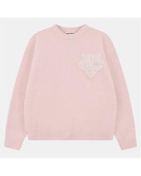 The Couture Club - Fluffy Knit Crew Sweater - Lyst