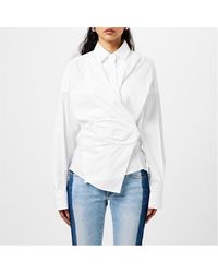 DIESEL - C-siz-n2 Shirt With Embossed Logo - Lyst