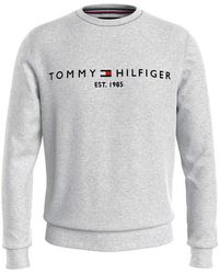 Tommy Hilfiger - Logo Crew Sweatshirt - Lyst