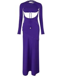 Off-White c/o Virgil Abloh - Glam Embr Sporty Long A Line Dress - Lyst