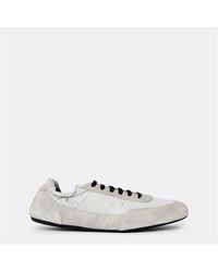 Prada - Collapse Re-Nylon And Suede Trainers - Lyst