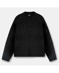 Represent - Textured Knit Contemporary Fit Crew Sweatshirt - Lyst