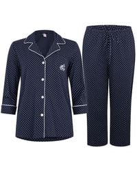 Ralph Lauren - Classic Notch Long Sleeve Pyjama Set - Lyst