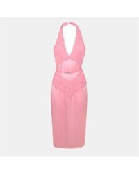 Gucci - Silk Structured Maxi Dress - Lyst